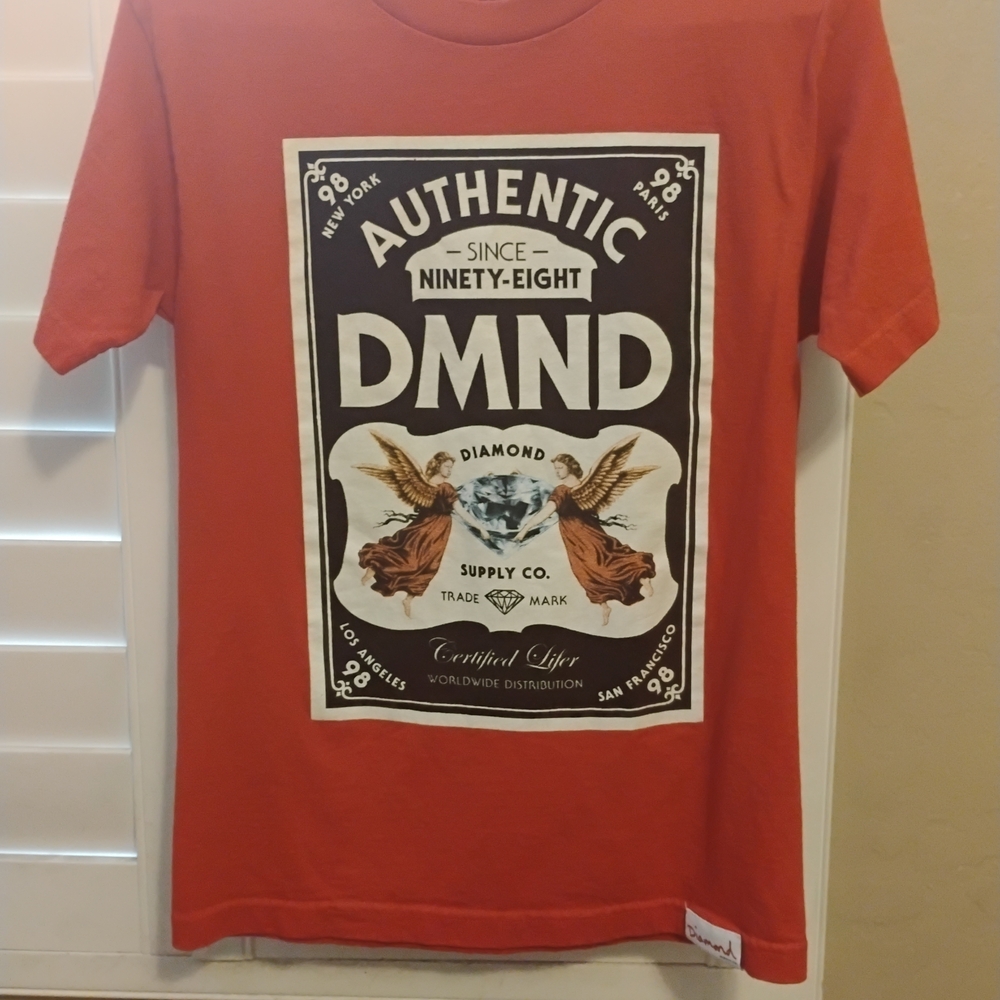 Diamond Supply Co. Red Tee Men's Small